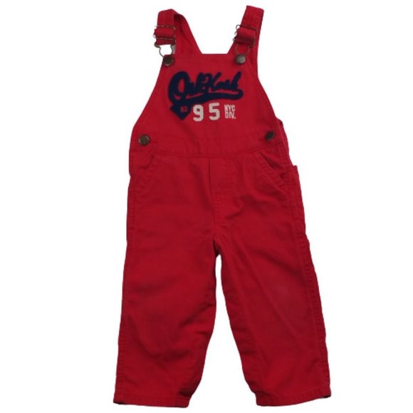 OshKosh B'gosh Other - OshKosh B'gosh Red Bib Overalls Baby Boy
